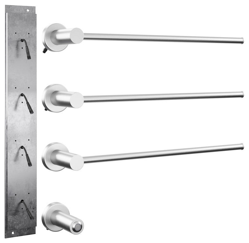 Claire 3-Bar Electric Towel Warmer, Chrome