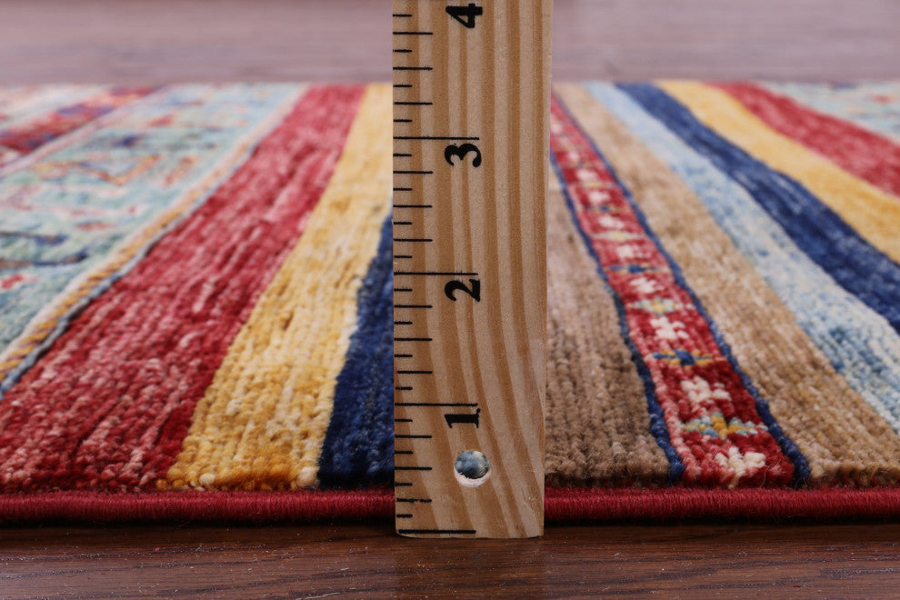 Tribal Persian Gabbeh Handmade Wool Rug 2' 6" X 4' 4" Q11042