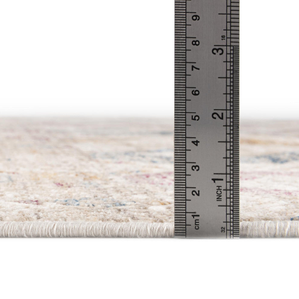 Unique Loom Congruence Deepa Rug, Ivory, 5'3"x7'9"