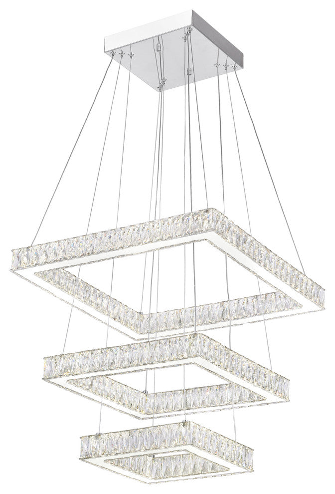 Florence LED Chandelier With Chrome Finish
