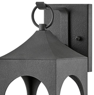 Hinkley Amina Medium Wall Mount Lantern, Distressed Zinc
