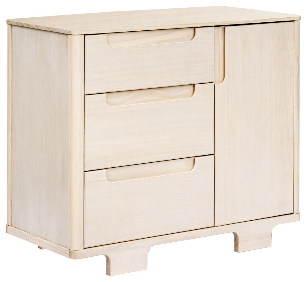 Yuzu 3-Drawer Changer Dresser, Washed Natural
