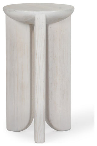 Hemi Solid White Oak Side Table