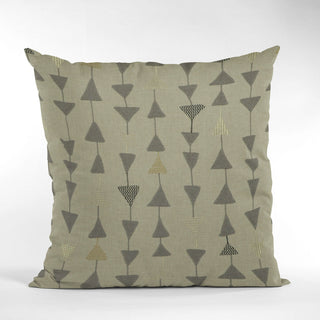 Pebble Manti Embroidery Luxury Throw Pillow, Double sided 26"x26"