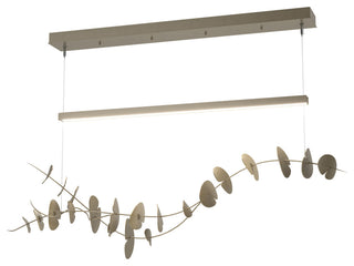 Lily LED Pendant, Soft Gold, Modern Brass, Standard Height