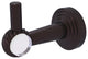 Pacific Beach Robe Hook with Twisted Accents, Antique Bronze