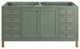 Chicago 60" Double Vanity, Smokey Celadon, No Top