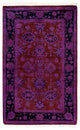 Overdyed One-of-a-Kind Hand-Knotted Area Rug Red, 2' 9" x 4' 4"