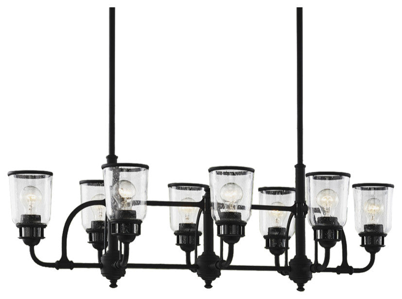Livex Lighting Lawrenceville 8 Light Linear Chandelier