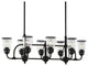 Livex Lighting Lawrenceville 8 Light Linear Chandelier