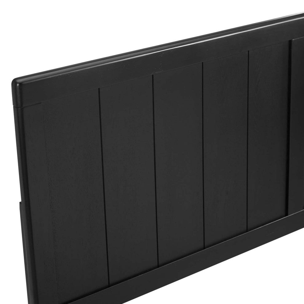 Robbie Twin Wood Headboard Black