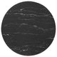Dining Table, Round, Artificial Marble, Metal, Black, Modern, Bistro Restaurant