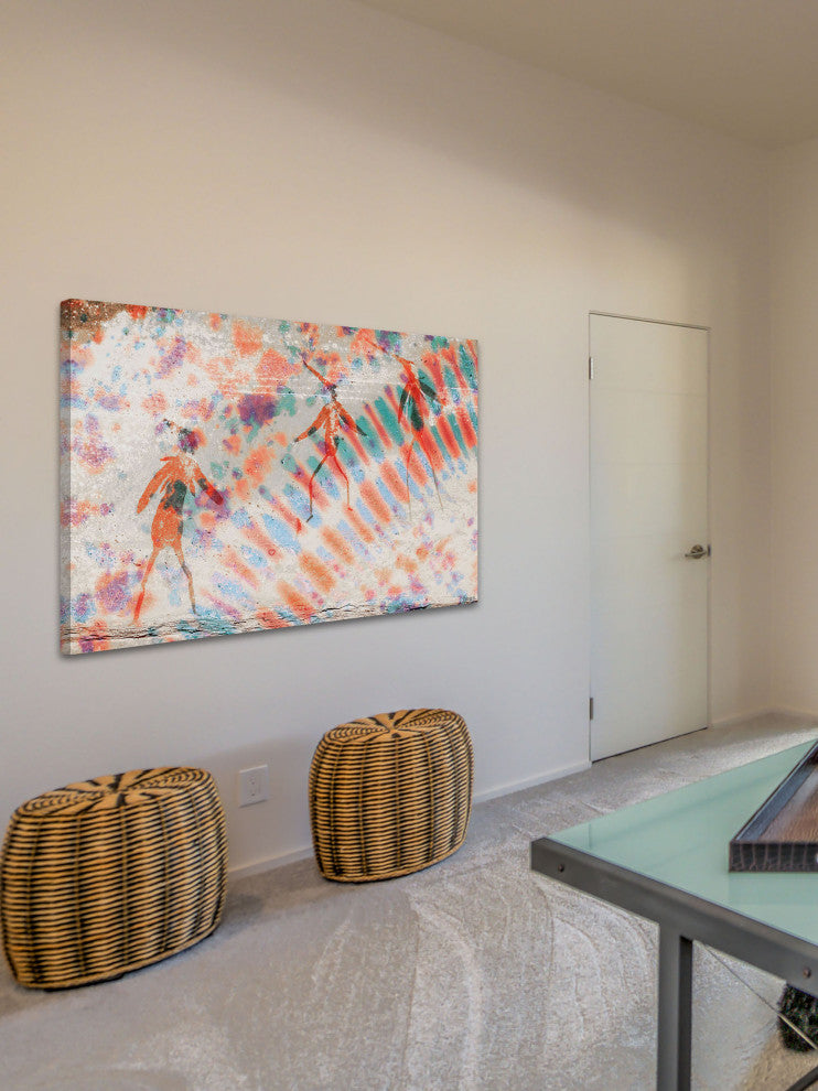 "Bird Dance" Print on Canvas, 18"x12"