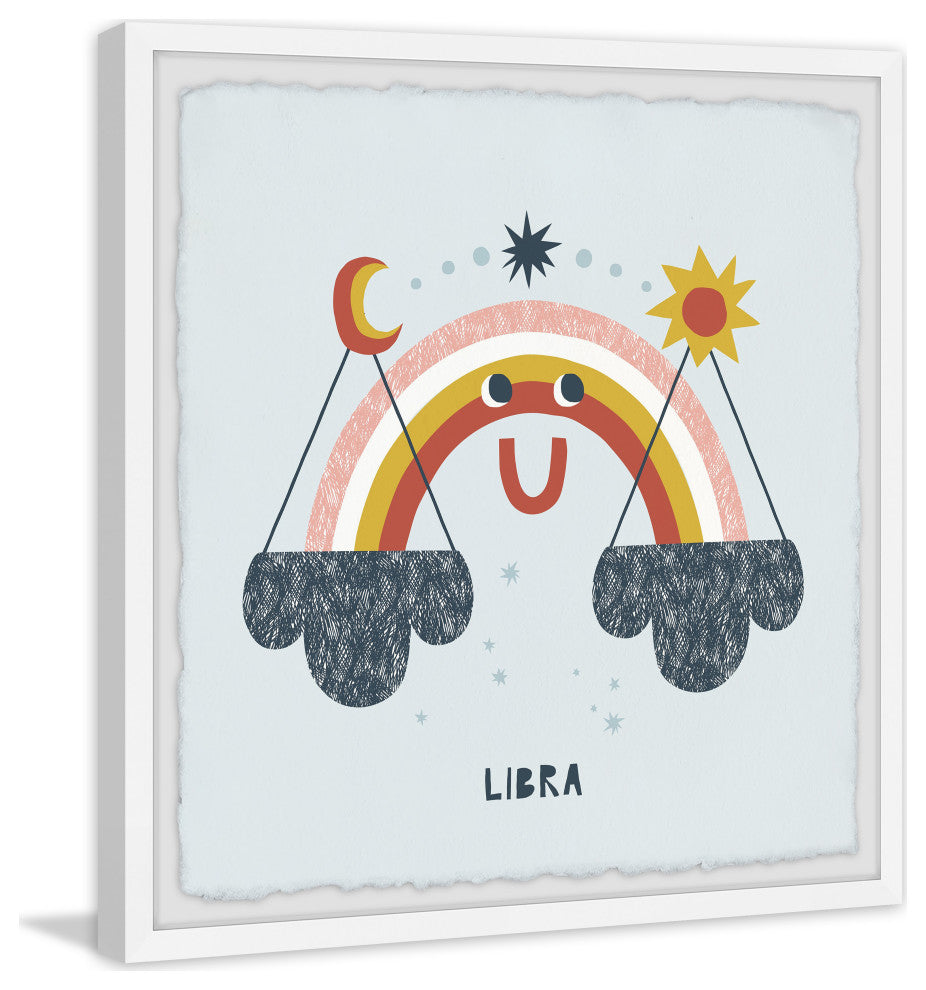 "Libra" Framed Painting Print, 18x18