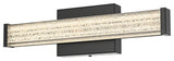 Home Living 16" Led Wall Sconce, Black