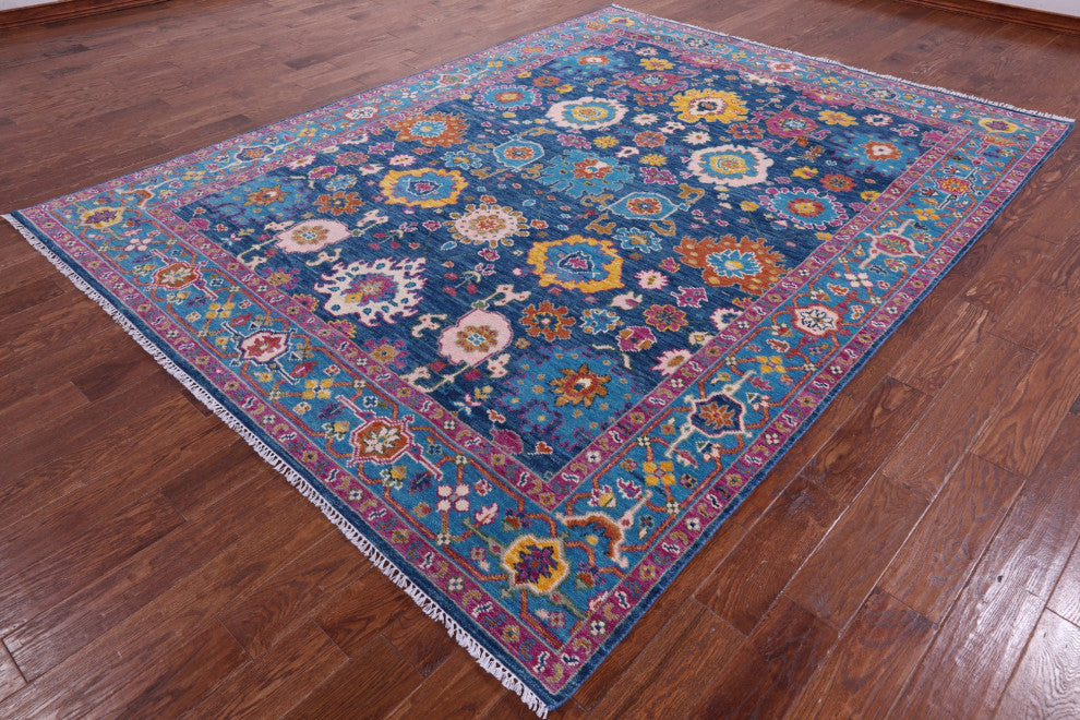 8' 0" X 10' 7" Turkish Oushak Handmade Wool Rug - Q15407