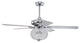 Gahila 52 in. 2-Light Indoor Chrome Finish Chandelier with Light Kit