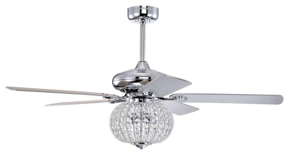 Gahila 52 in. 2-Light Indoor Chrome Finish Chandelier with Light Kit