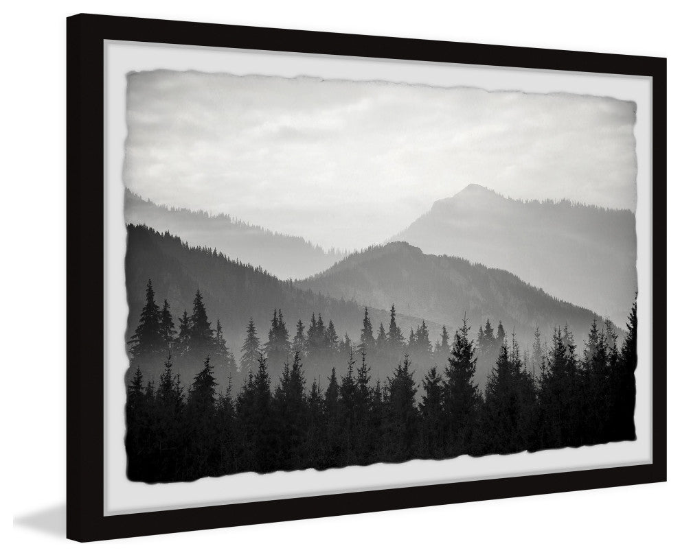 "Pinetree Forest" Framed Painting Print, 18x12