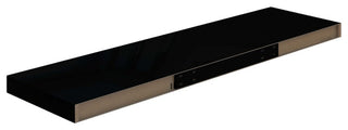 vidaXL Wall Shelf Floating Shelf Display Shelf Wall Mounted High Gloss Black