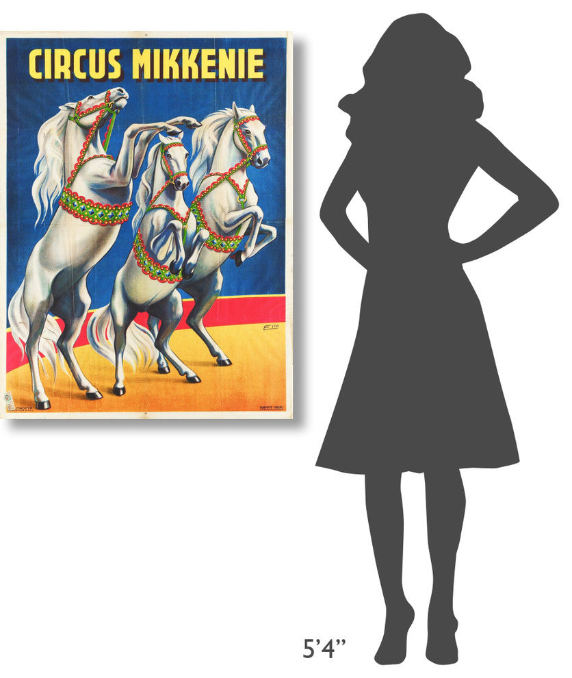 "Circus Mikkenie" Stretched Canvas Giclee by Hollywood Photo Archive, 30x40"