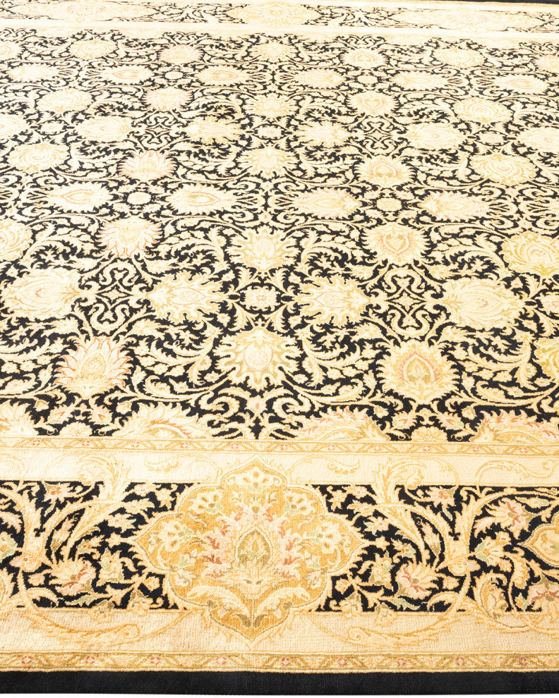 Mogul, One-of-a-Kind Hand-Knotted Area Rug Black, 8'1"x10'0"