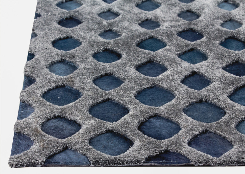 Cursa Rug, Dark Gray, 9''x12''