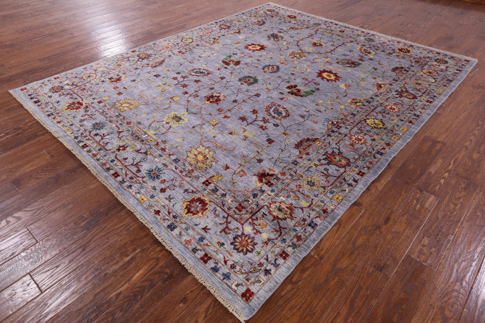 Persian Tabriz Hand Knotted Wool Rug 8' 0" X 9' 10" Q7535