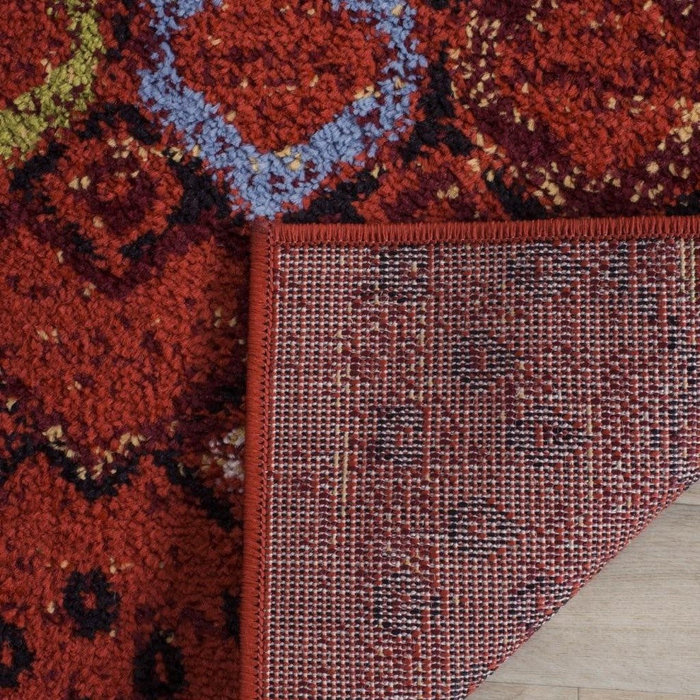 Safavieh Amsterdam Ams108D Rug, Terracotta/Multi, 4'0"x6'0"