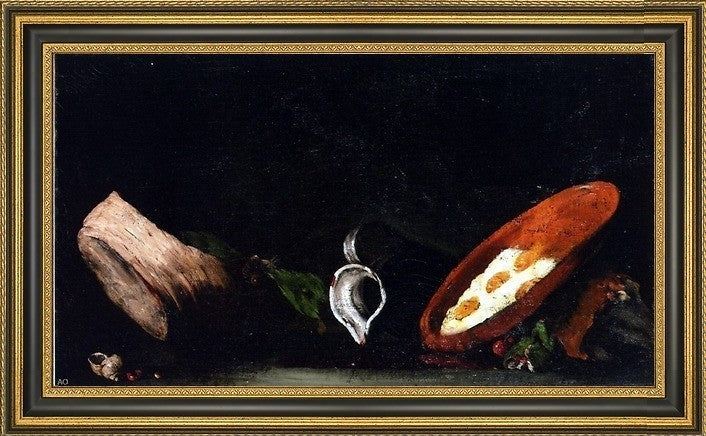 Theodule Ribot Still Life Framed Premium Canvas Print, 15"x30"