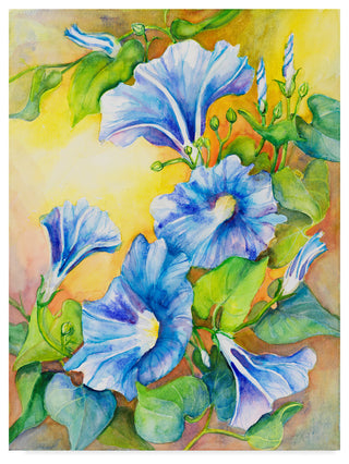 Joanne Porter 'A Morning Glory Vine' Canvas Art, 24"x18"