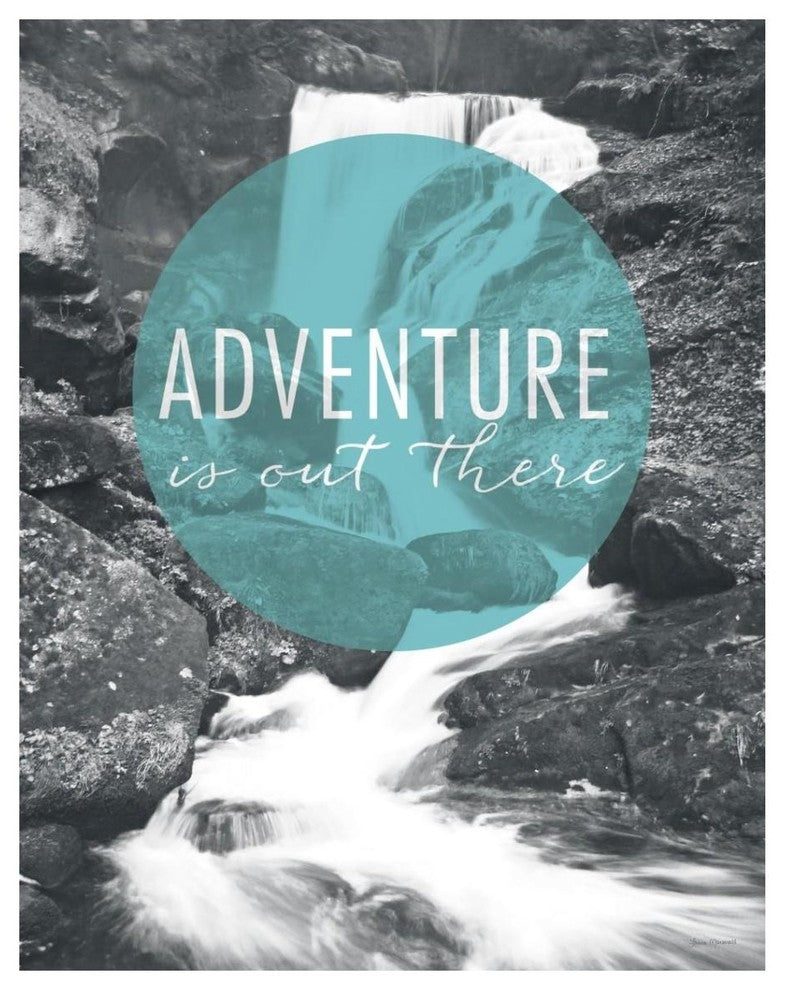 "Adventure is Out There" Digital Paper Print by Laura Marshall, 30"x37"