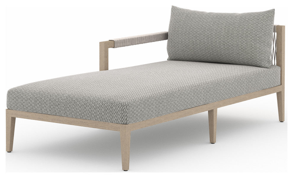 Sherwood Outdoor Laf Chaise Pc-Brwn/Ash