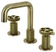 Kingston Brass KS1413RKX Widespread Bathroom Faucet, Push Pop-Up