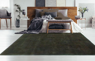 Vintage Distressed Rainbow-dyed Maraye Brown Rug