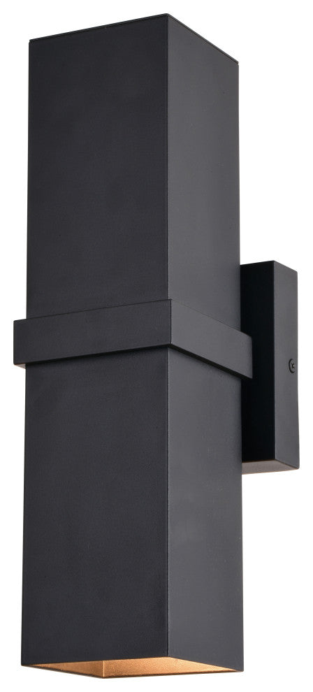 Lavage 14"H 2 Light Outdoor Wall Light Textured Black