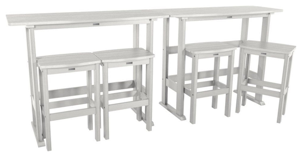 Lehigh 6pc Bar Height Balcony Set, White