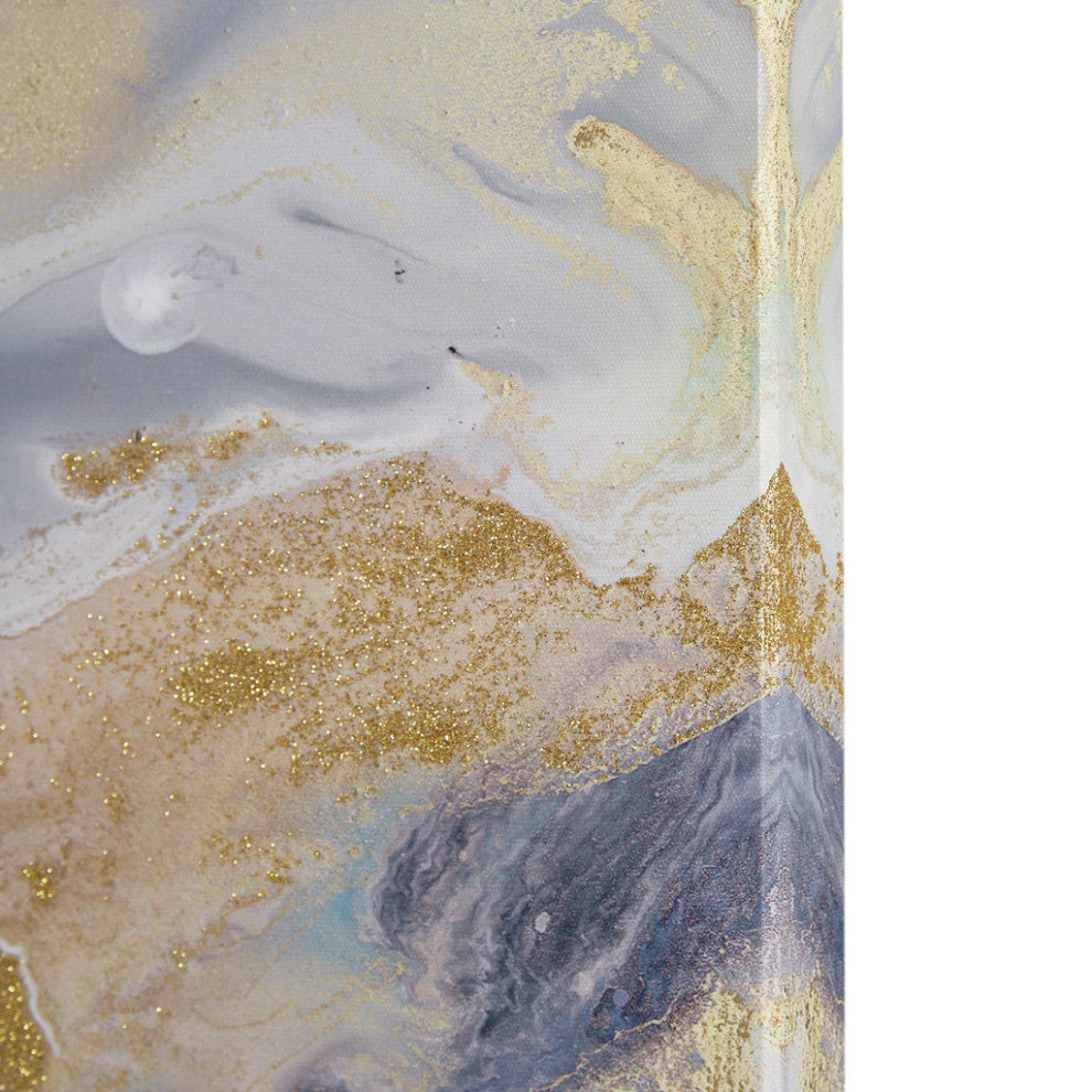 Madison Park Symphony Glitter Gold Foil Abstract Canvas Wall Art Set of 3