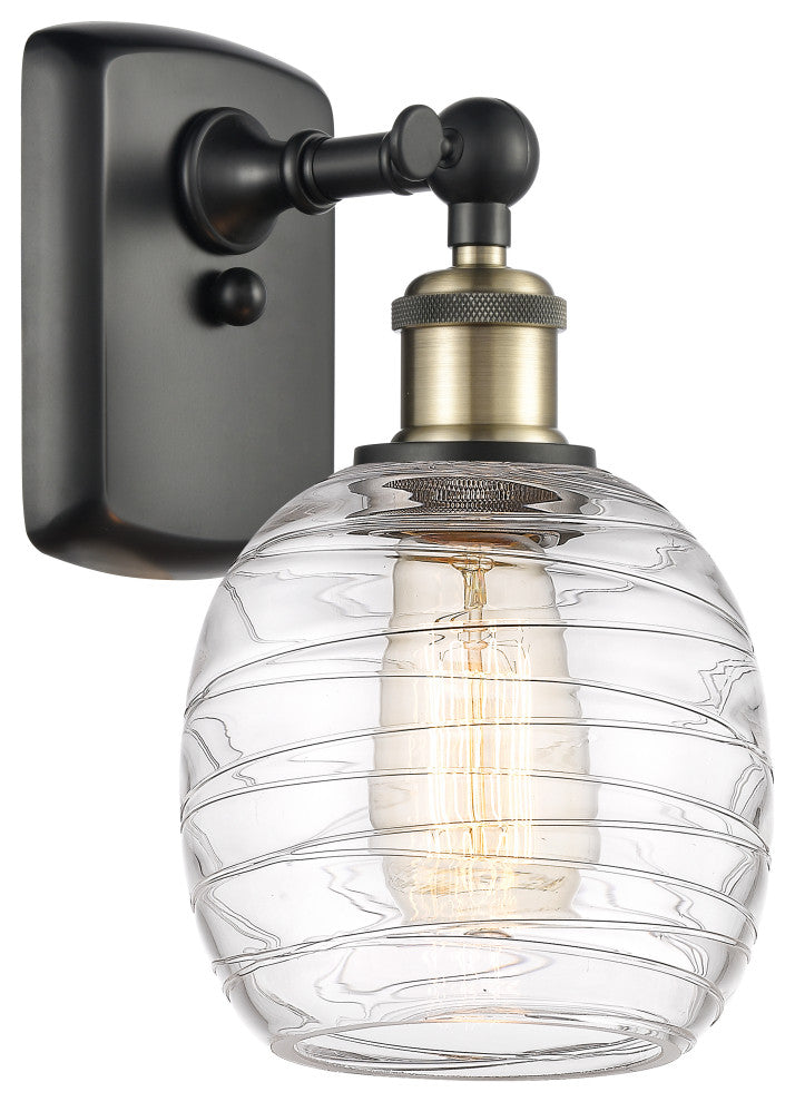 Innovations 516-1W-BAB-G1013 1-Light Sconce, Black Antique Brass