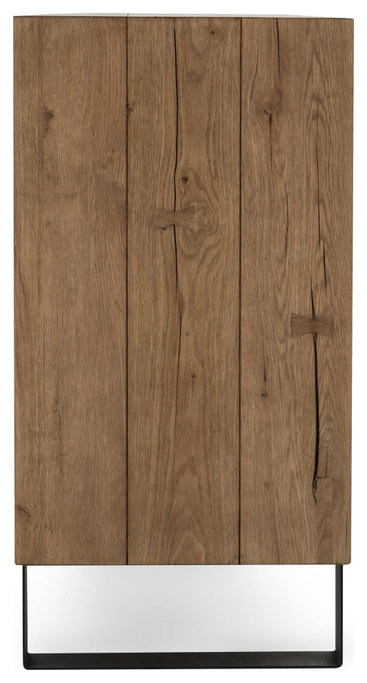 Danica 94" Industrial Reclaimed Oak Wood Sideboard