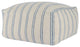 Demi 24" Wide Square Natural Pouf By Kosas Home