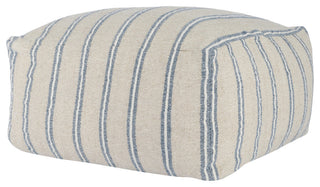 Demi 24" Wide Square Natural Pouf By Kosas Home