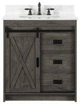 Rafter 30" Bathroom Vanity, Charcoal Gray
