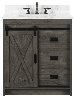 Rafter 30" Bathroom Vanity, Charcoal Gray