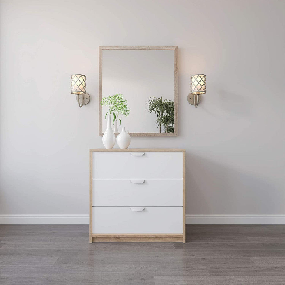 1-Light Vanity Wall Light Lamp Modern Wall Lights With Platinum Finish