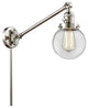 Beacon 1-Light Swing Arm Light, Polished Nickel, Glass: Clear