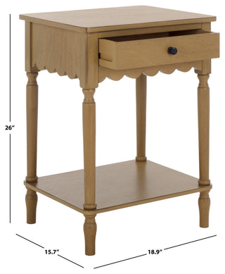 Safavieh Haven 1 Top Drawer Accent Table, Desert Brown