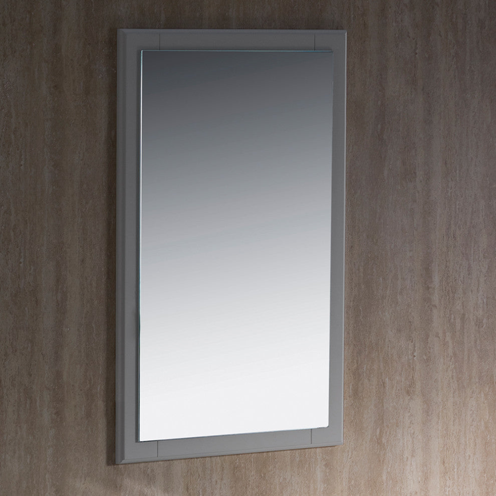 Oxford Mirror, Gray, 20"