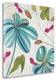 "Flowers And Butterflies" By Tandi Venter, Giclee Print on Gallery Wrap Canvas
