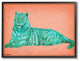 Cyan Pink Tiger Design, 16"x20"